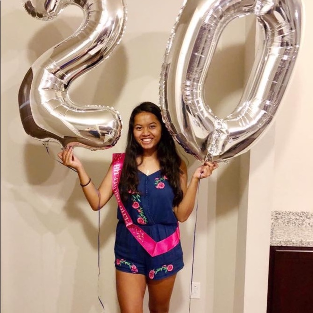 Navy blue romper from Francesca’s